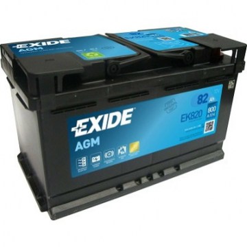 EXIDE AGM EK820 82Ah R+800A